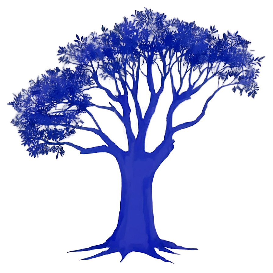 Tranquil Tree Silhouette Png Dig PNG image