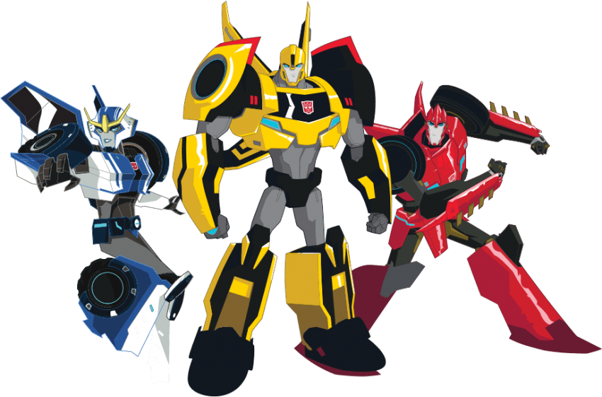 Transformers_ Animated_ Characters_ Pose PNG image