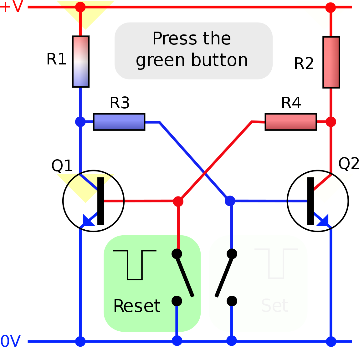 Transistor Based Circuit Diagram PNG image