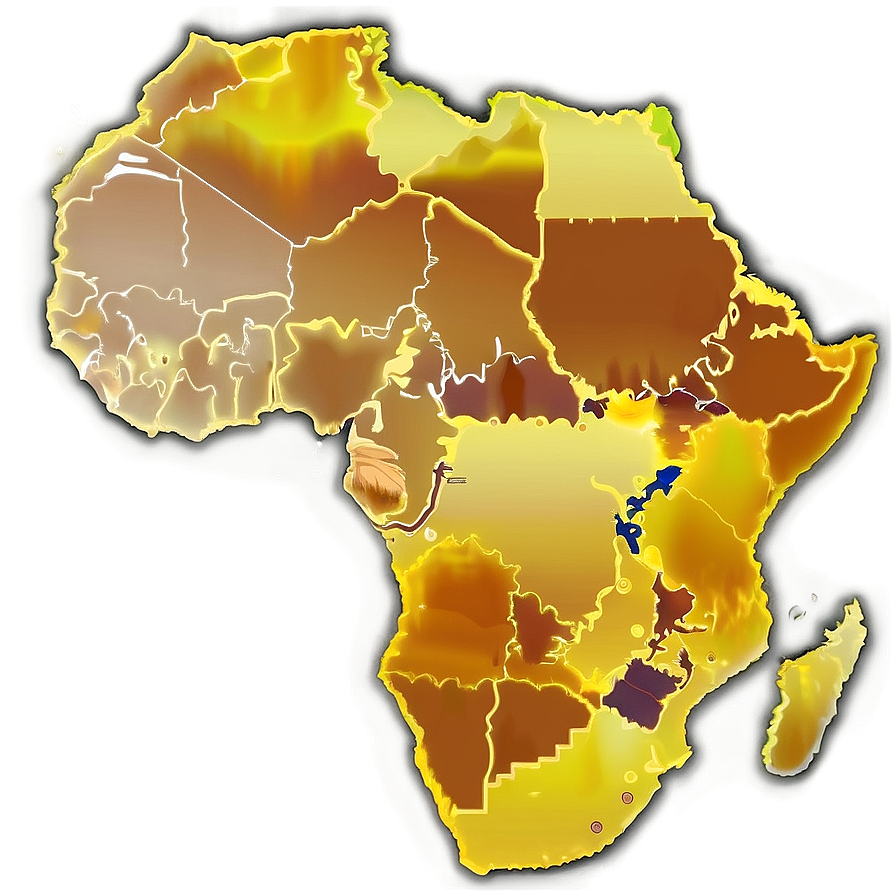 Transparent Africa Map Outline Png 06262024 PNG image