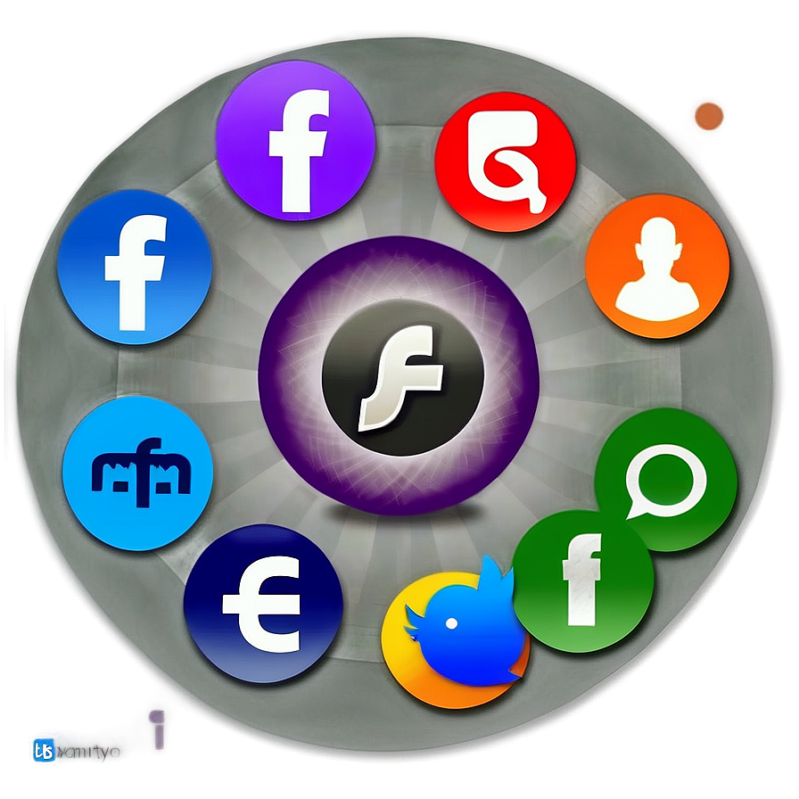 Transparent Background Social Media Icons Png 18 PNG image