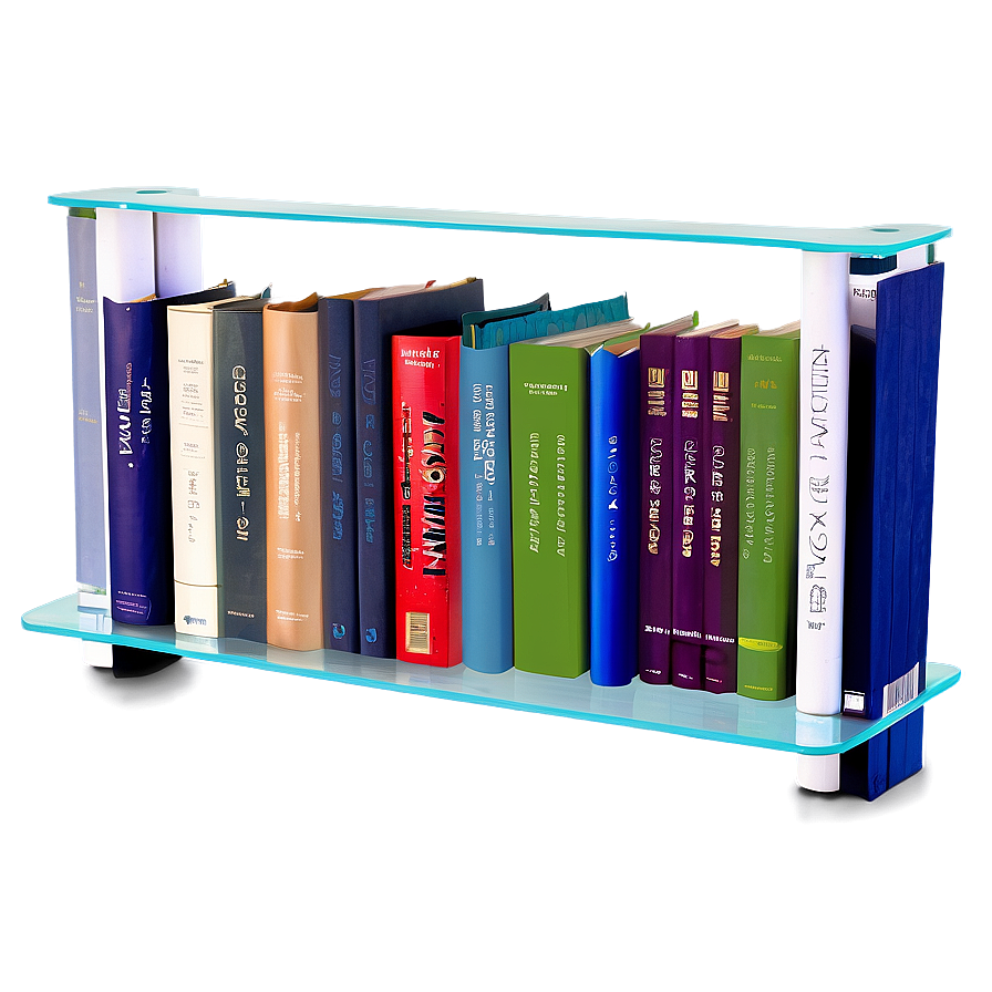 Transparent Bookshelf With Books Png 05262024 PNG image