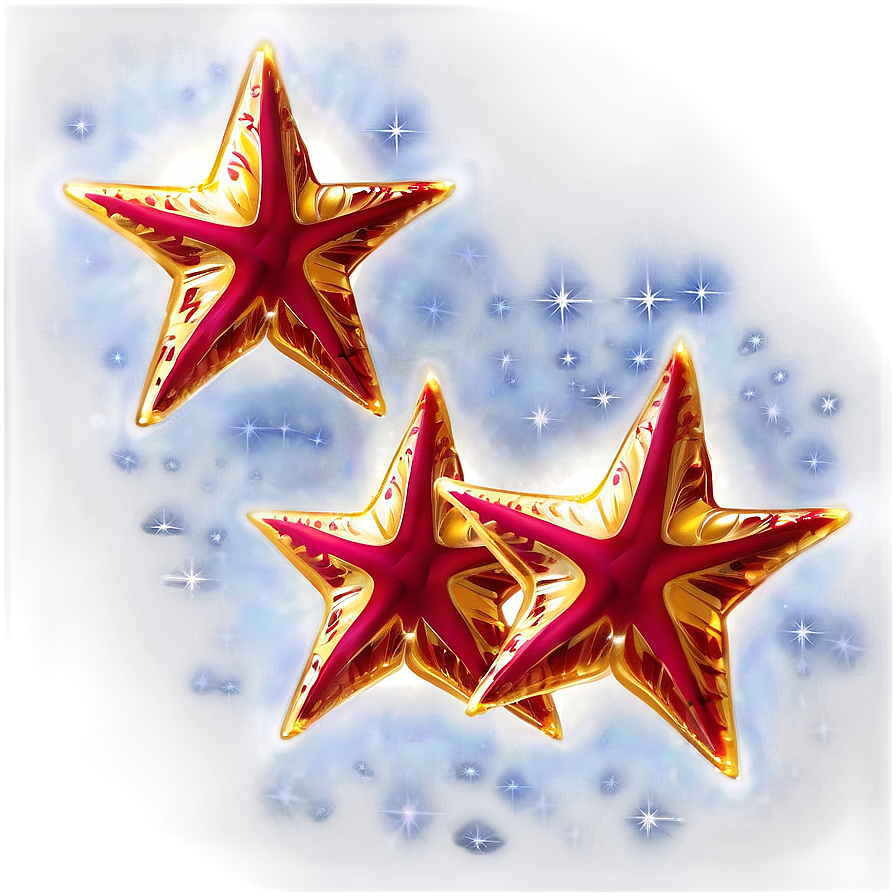 Transparent Christmas Stars Png 33 PNG image