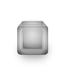 Transparent Glass Cube Black Background PNG image