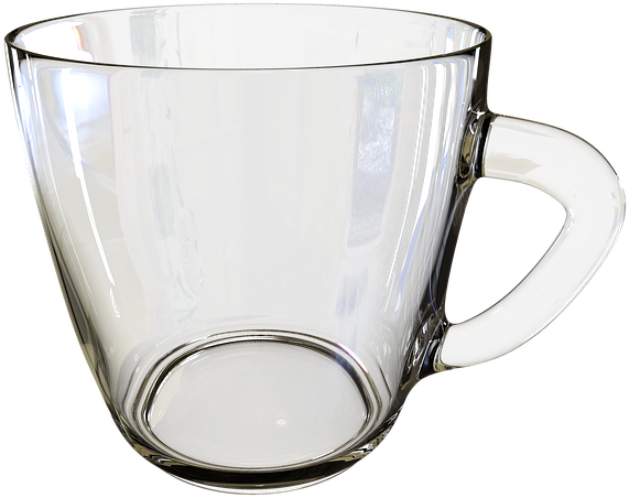 Transparent Glass Cup PNG image