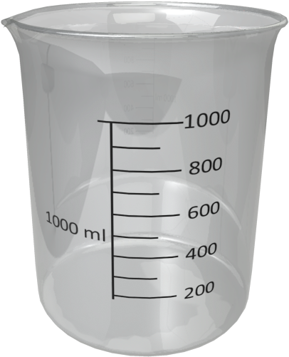 Transparent Plastic Beaker PNG image