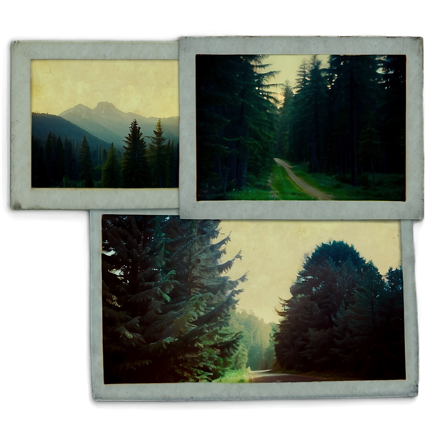 Transparent Polaroid Film Effect Png Wbw PNG image