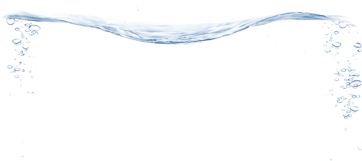 Transparent Water Wavewith Bubbles PNG image