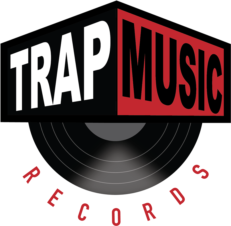 Trap Music Records Logo Vinyl Design PNG image