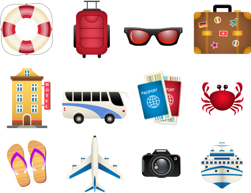 Travel_and_ Vacation_ Icons_ Set PNG image