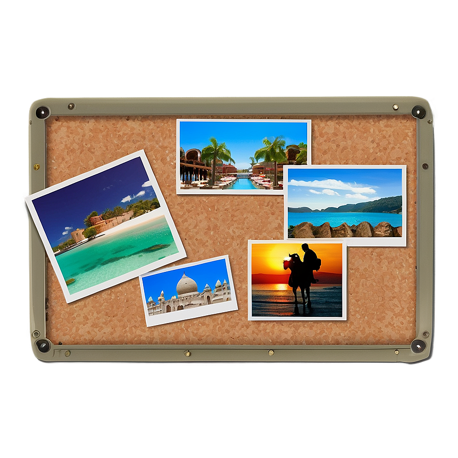 Travel Memories Pin Board Png Arl PNG image