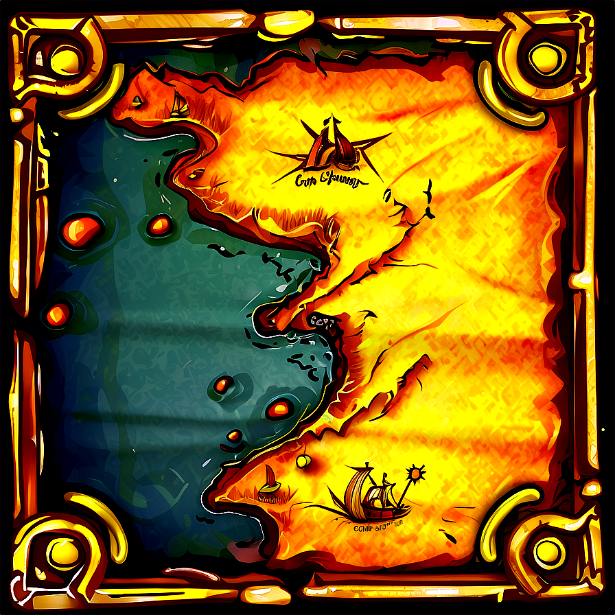 Treasure Map Png 05242024 PNG image