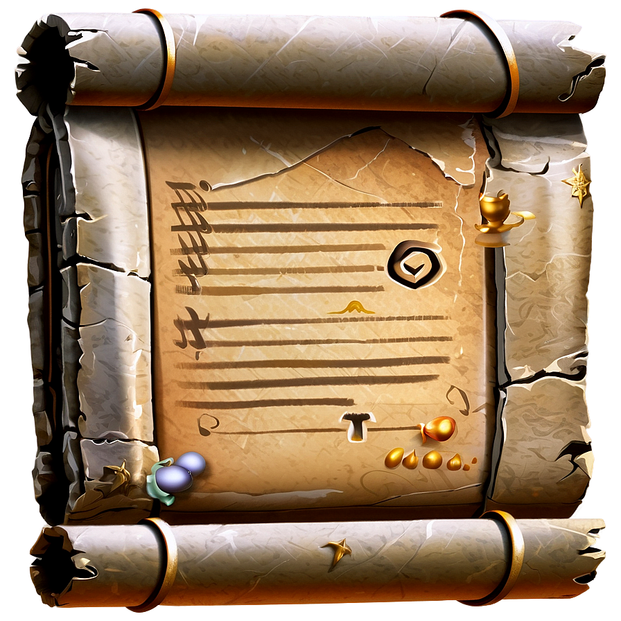 Treasure Map Scroll Png Ads PNG image