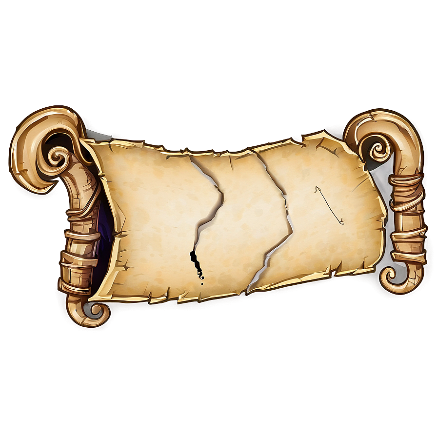 Treasure Map Scroll Png Agq22 PNG image