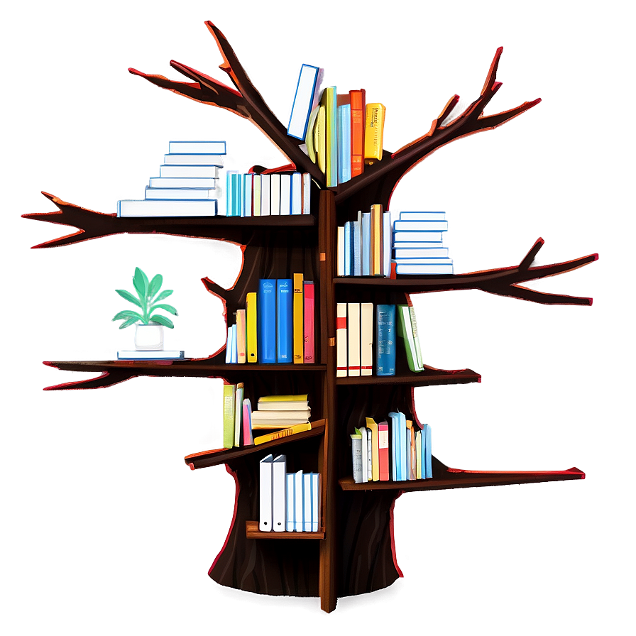 Tree Bookshelf Png 53 PNG image