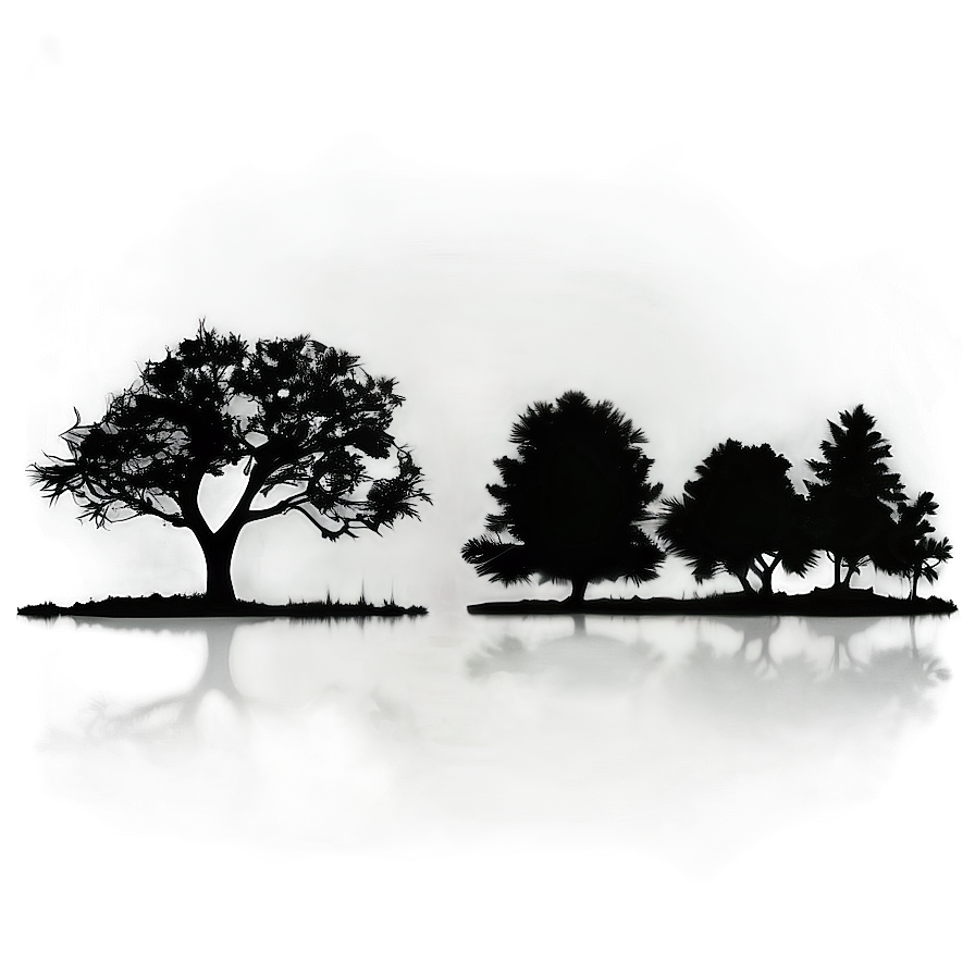 Tree Boundary Silhouette Png Pmd PNG image