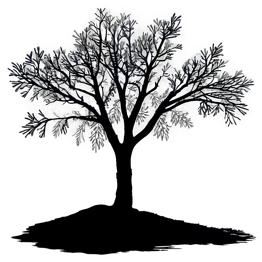 Tree Branch Silhouette At Night Png 94 PNG image