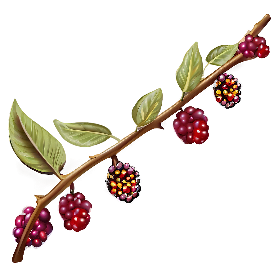 Tree Branch With Berries Png 92 PNG image