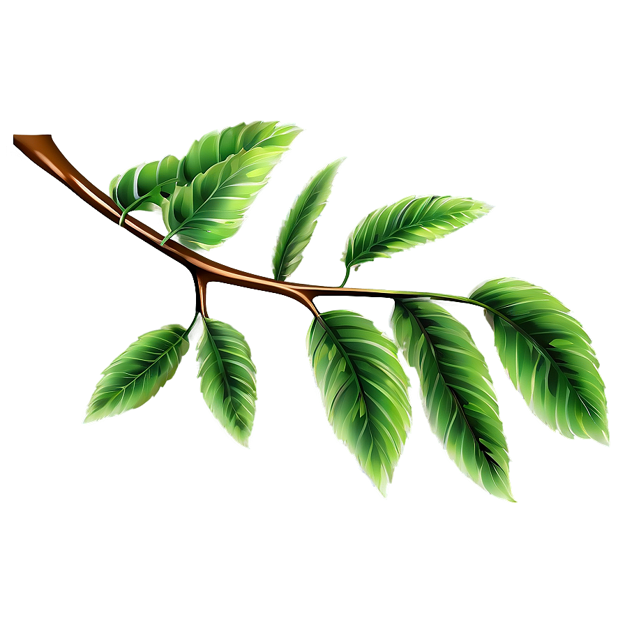 Tree Branch With Leaves Png Rnn45 PNG image