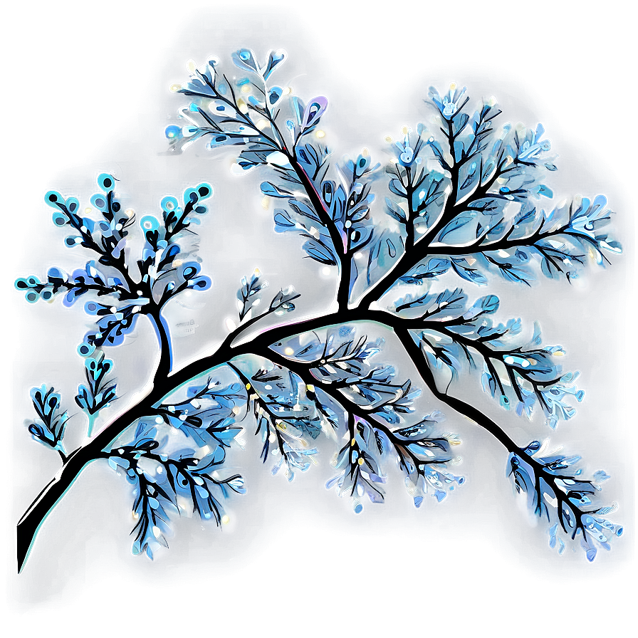 Tree Branch With Snowflakes Png 84 PNG image