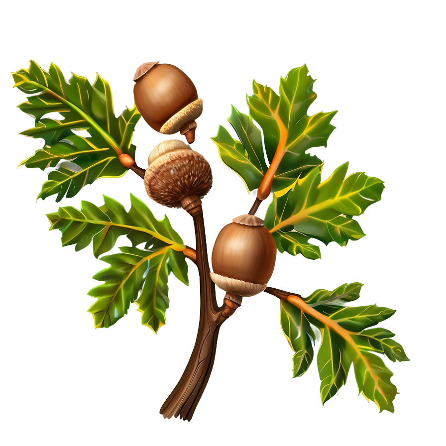 Tree Branches With Acorns Png Pov44 PNG image