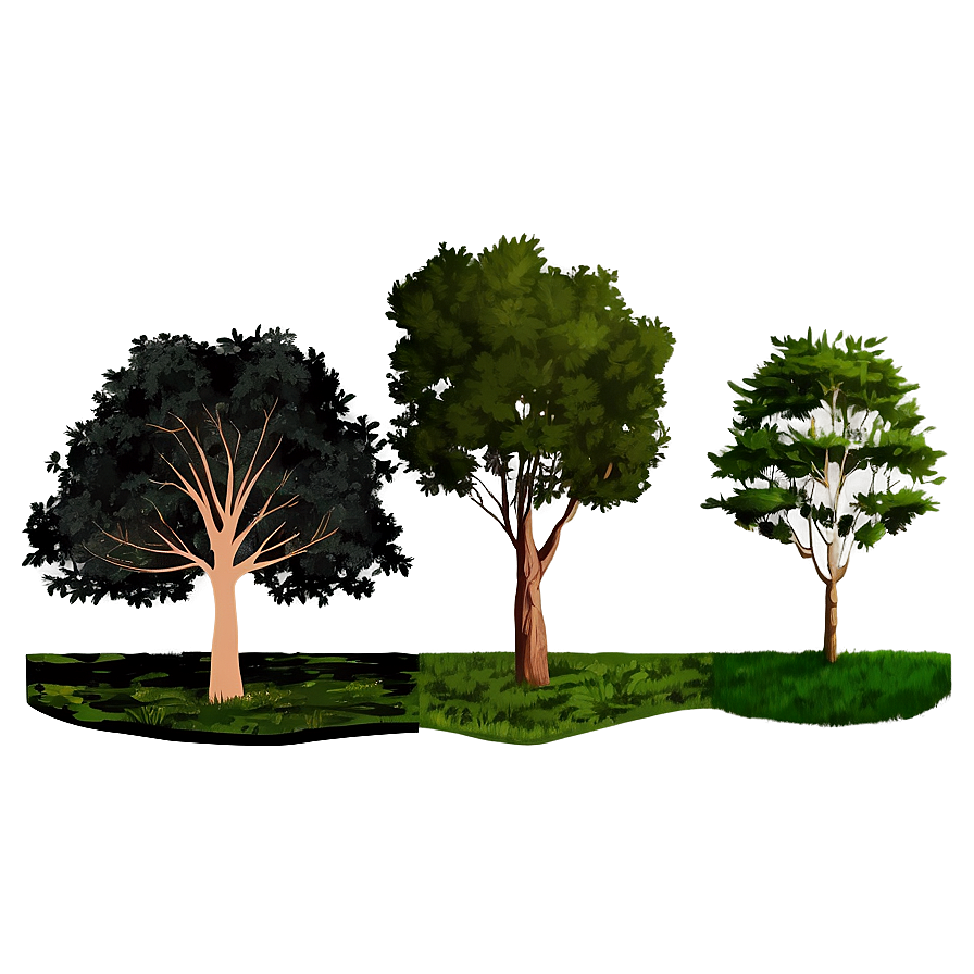 Tree Line Profile Png 24 PNG image