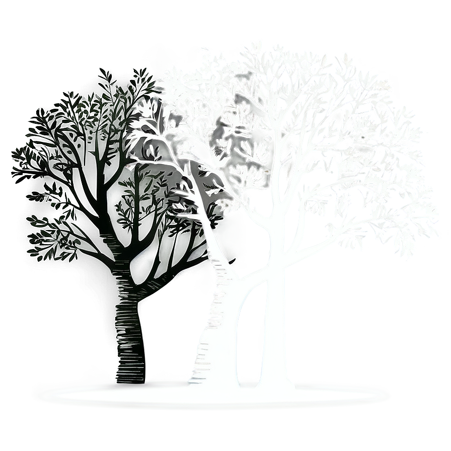 Tree Line Silhouette C PNG image