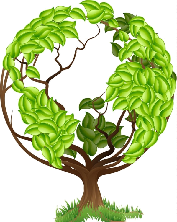 Tree_of_ Life_ Green_ Leaves PNG image