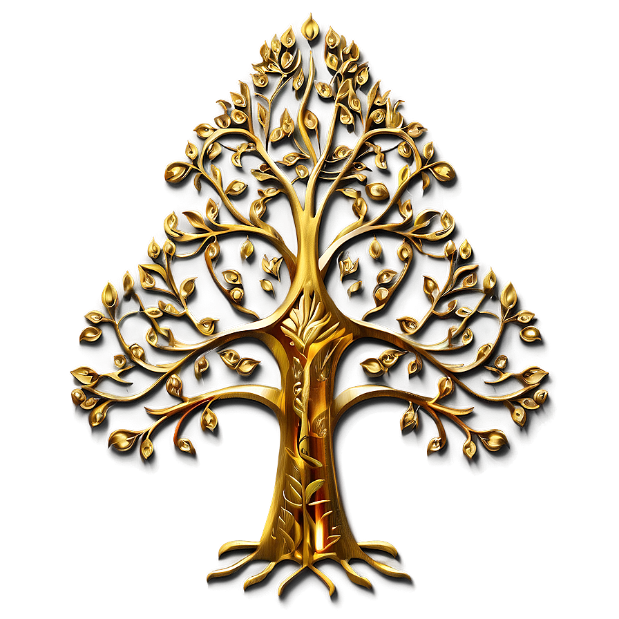 Tree Of Life In Golden Hue Png 50 PNG image