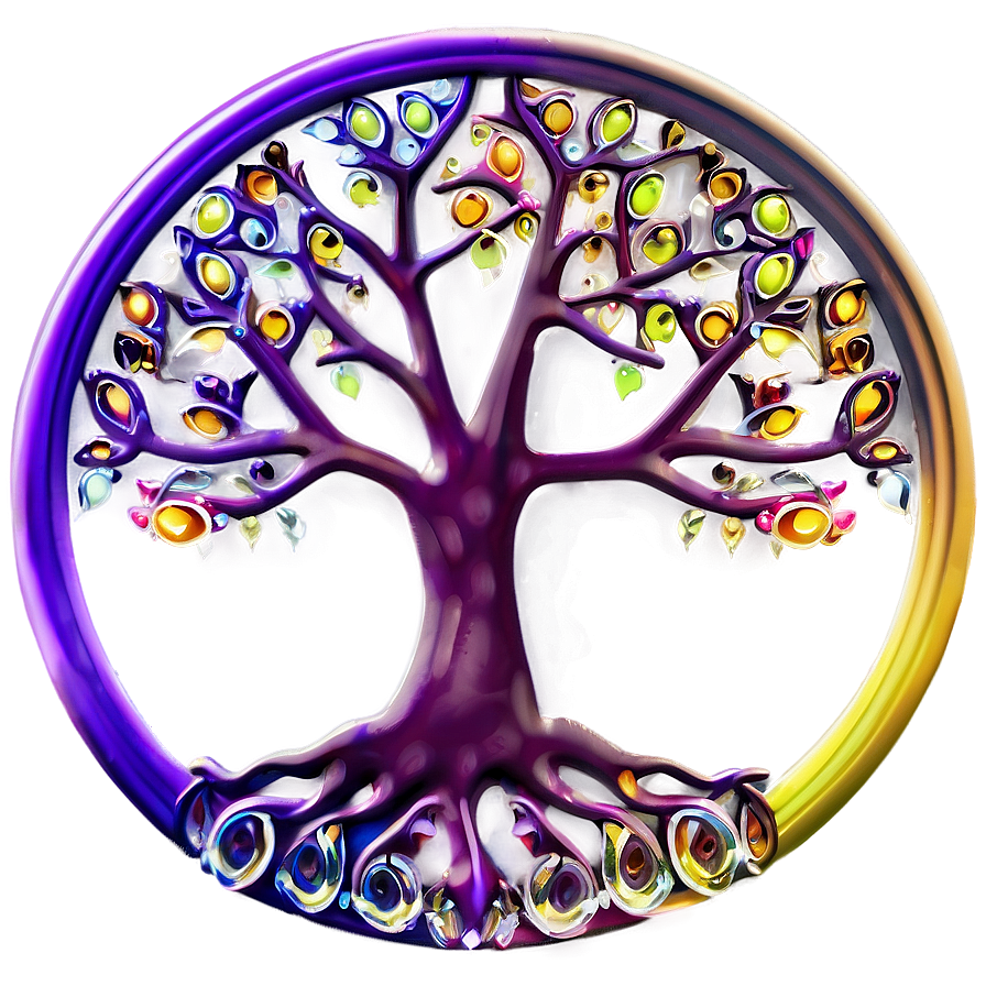 Tree Of Life In Sunset Colors Png 99 PNG image