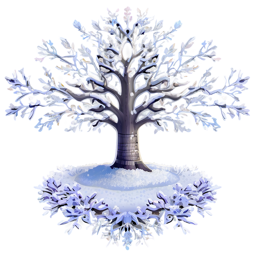 Tree Of Life In Winter Snow Png Loo29 PNG image