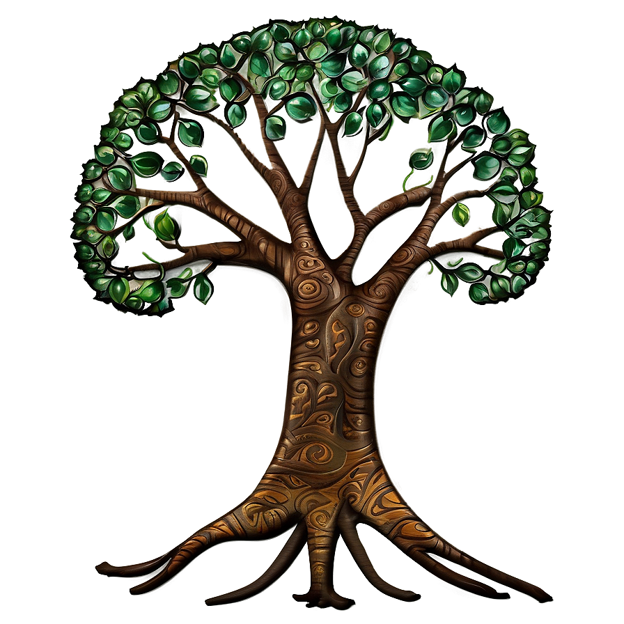 Tree Of Life With Detailed Bark Texture Png Lfk76 PNG image