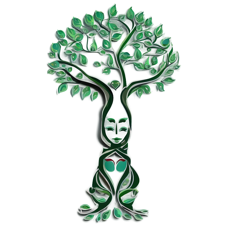 Tree Of Life With Human Silhouette Png 22 PNG image