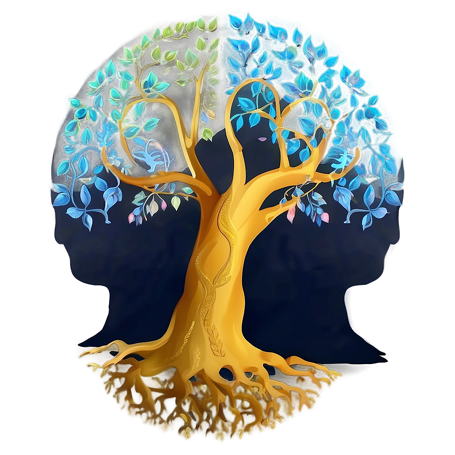 Tree Of Life With Human Silhouette Png 80 PNG image