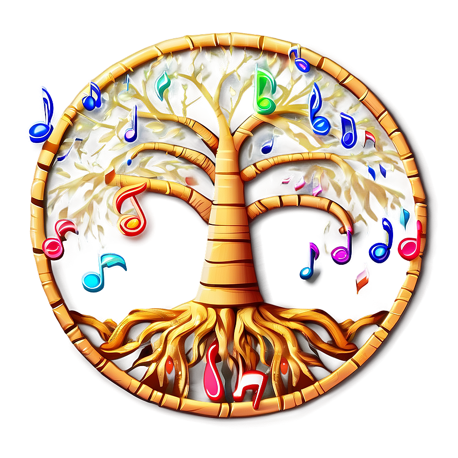 Tree Of Life With Musical Notes Png 39 PNG image