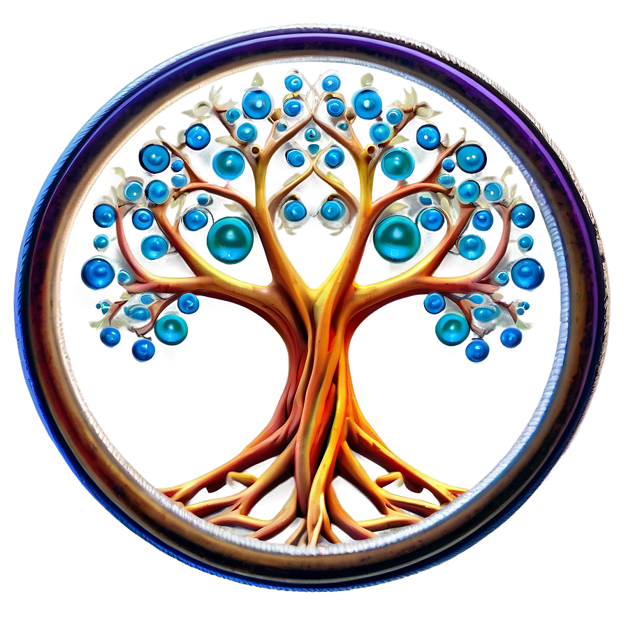 Tree Of Life With Zen Circles Png 06122024 PNG image