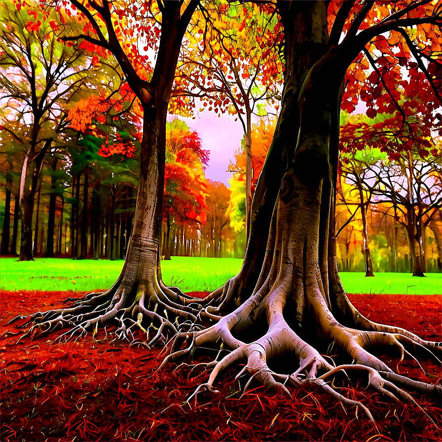 Tree Roots In Autumn Png 06262024 PNG image