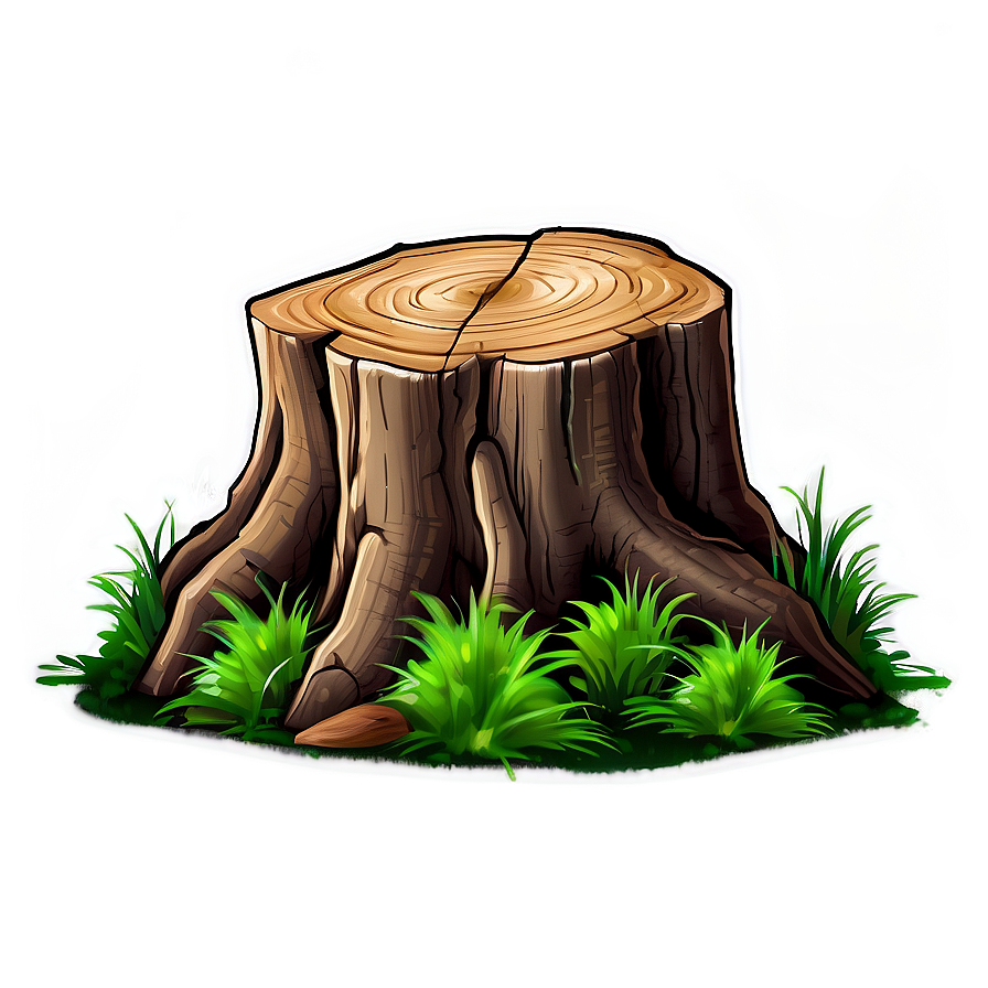 Tree Stump In Grass Png 88 PNG image