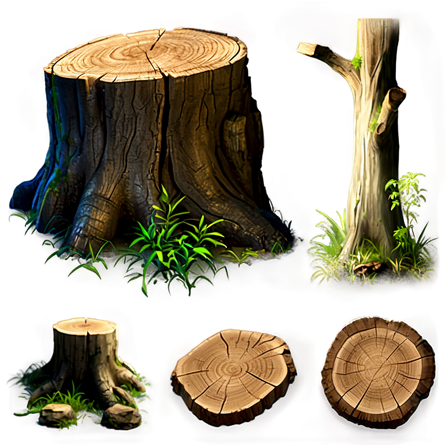 Tree Stump Isolated Png Cwr PNG image