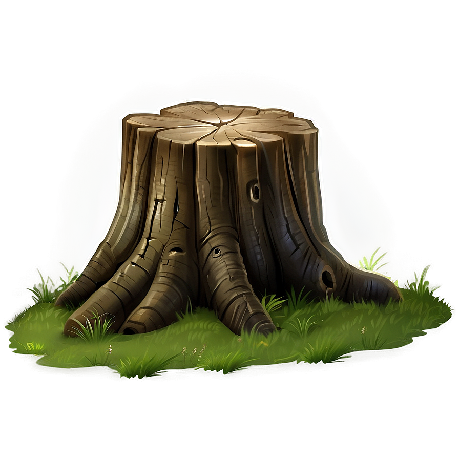 Tree Stump On Hill Png 06132024 PNG image