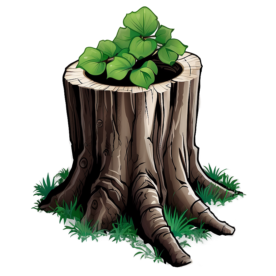 Tree Stump With Ivy Png Hld67 PNG image