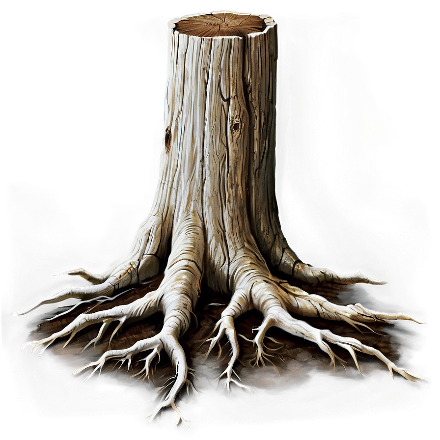 Tree Stump With Roots Png 06132024 PNG image