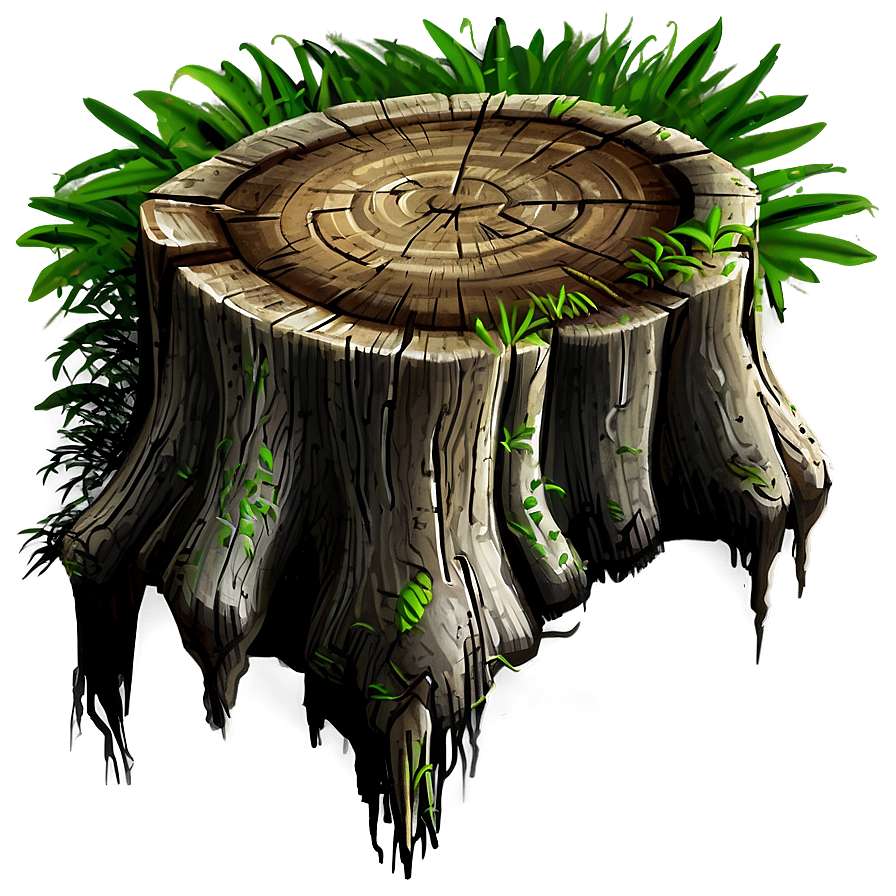 Tree Stump With Roots Png 7 PNG image