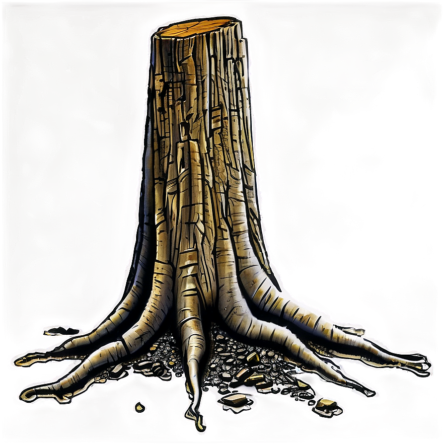 Tree Stump With Roots Png 75 PNG image