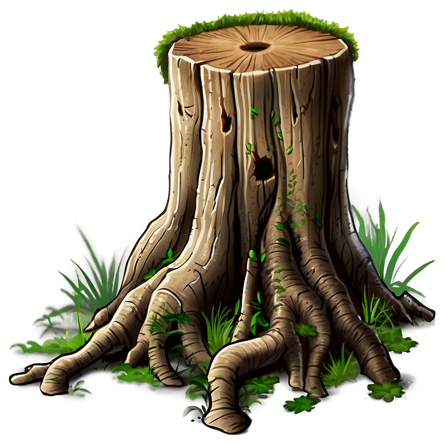 Tree Stump With Roots Png Btr32 PNG image