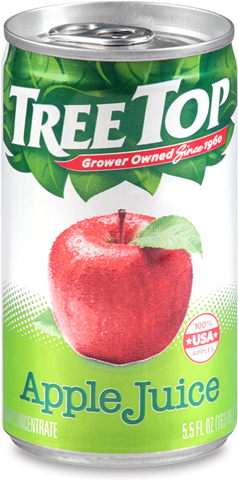 Tree Top Apple Juice Can PNG image