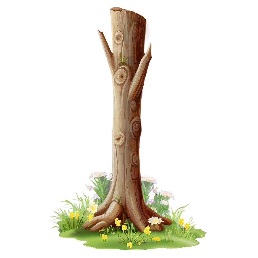 Tree Trunk In Spring Png 54 PNG image