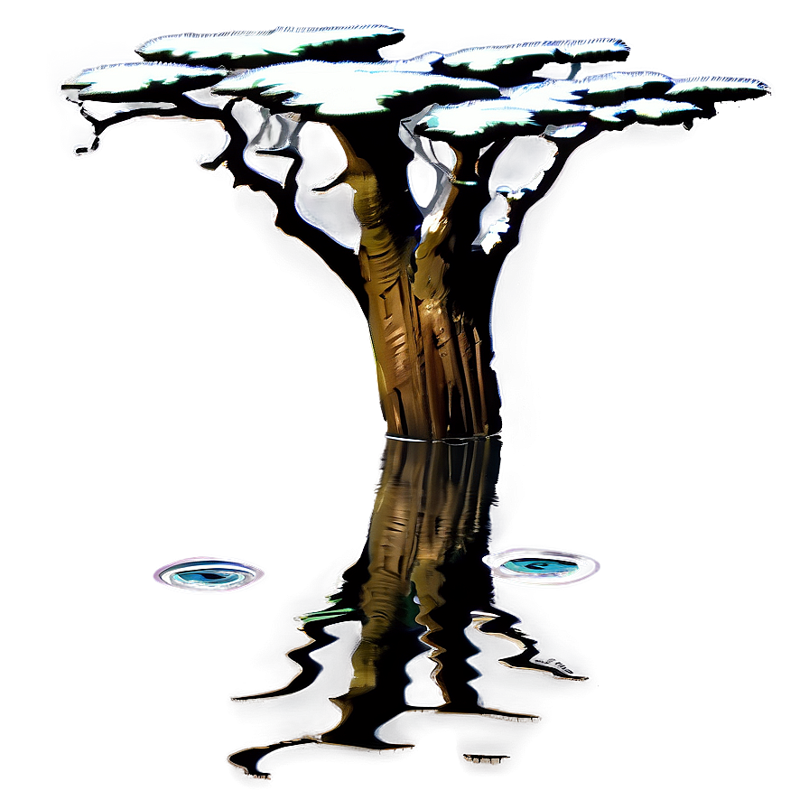 Tree Trunk In Water Png Mqn PNG image