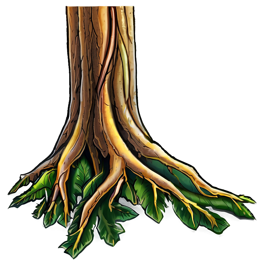 Tree Trunk With Roots Png Qsb26 PNG image