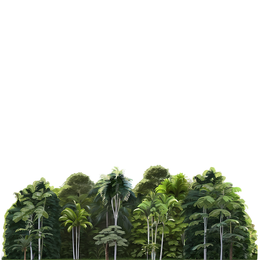 Treeline In Rainforest Png 45 PNG image